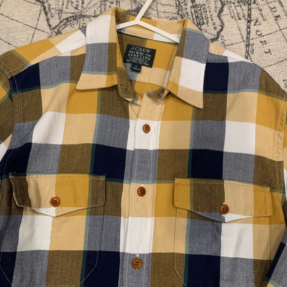 NEW J. Crew Flannel Button Down Collared Shirt Size Small NWT - Picture 3 of 7